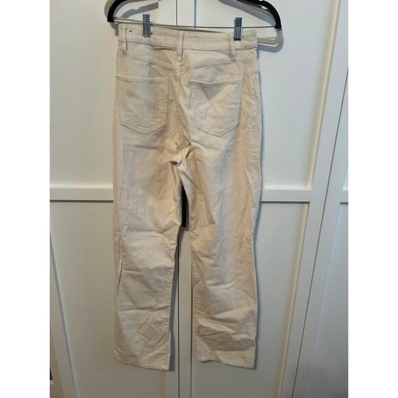 Hollister Light Cream Ultra High Rise Straight Leg Corderoy pants 5L - Picture 1 of 4